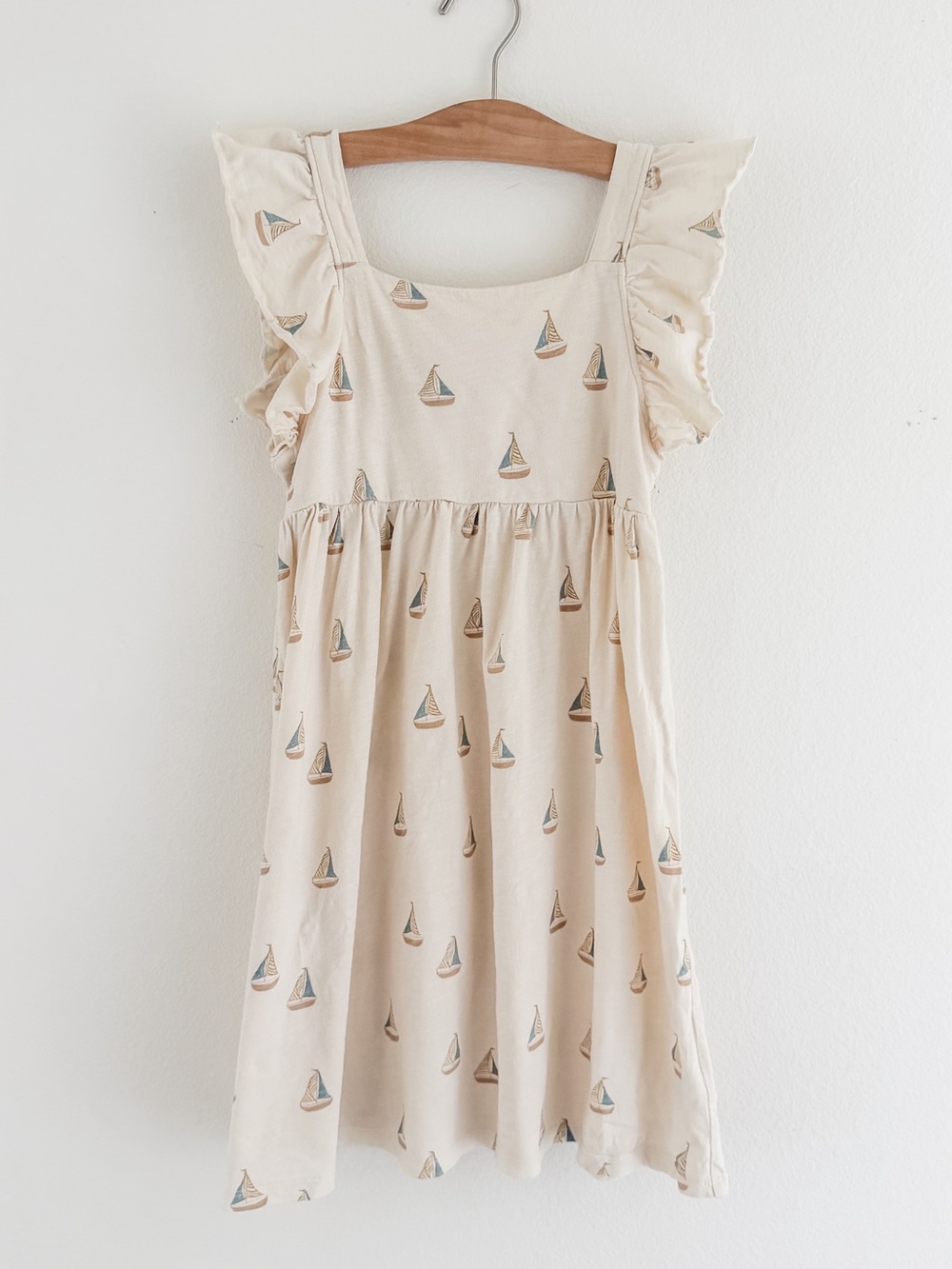 Rylee + Cru Mariposa Dress || Sailboats size 8-9 years